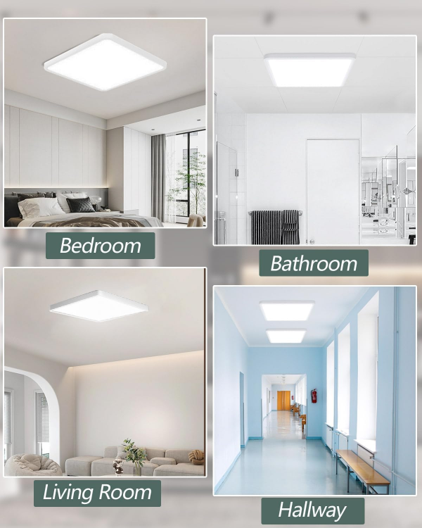 Slim 18W LED surface mount ceiling light for office and bedroom