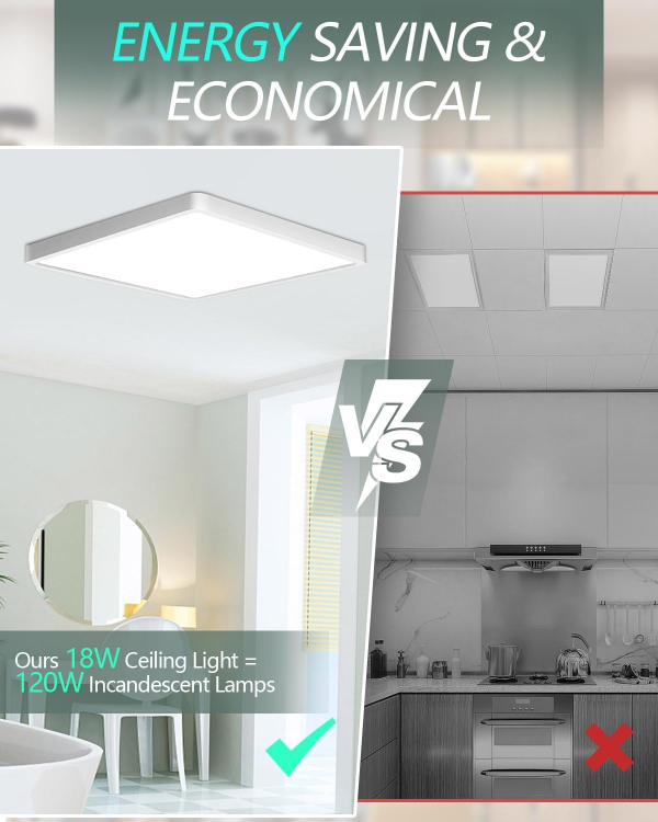 Energy saving 18W LED ceiling light for kitchen and hallway