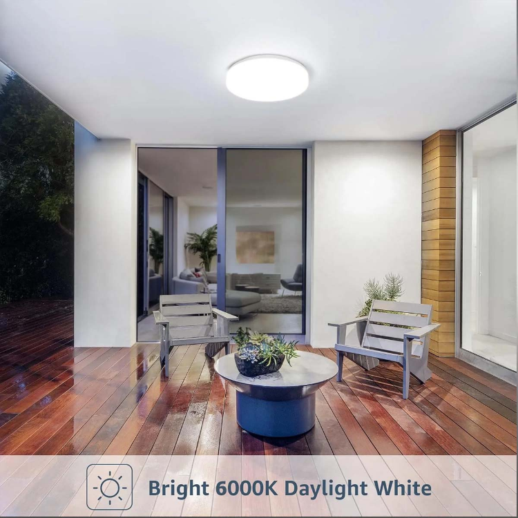 Modern 13W Daylight Round LED Ceiling Light – 6000K