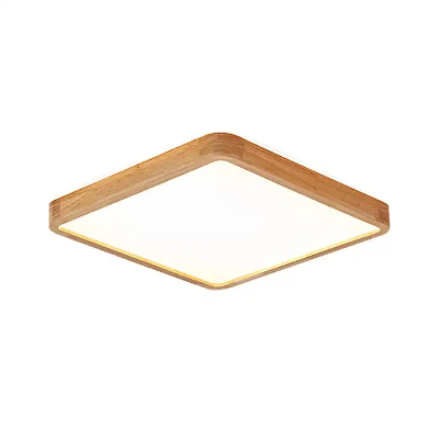 Show details for 12-Inch 36W Wood Grain LED Ceiling Light - Flat Square Design for Modern Spaces Picture of 12-Inch 36W Wood Grain LED Ceiling Light - Flat Square Design for Modern Spaces