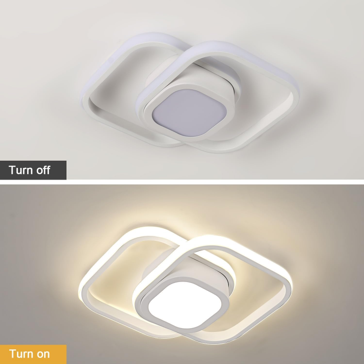 Contemporary LED ceiling lamp with adjustable brightness