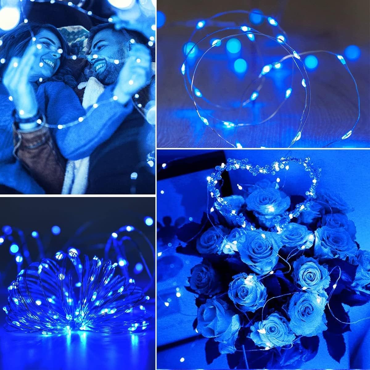 Multi-Color Solar Fairy Lights Outdoor | LED Solar String Lights with 8 ...