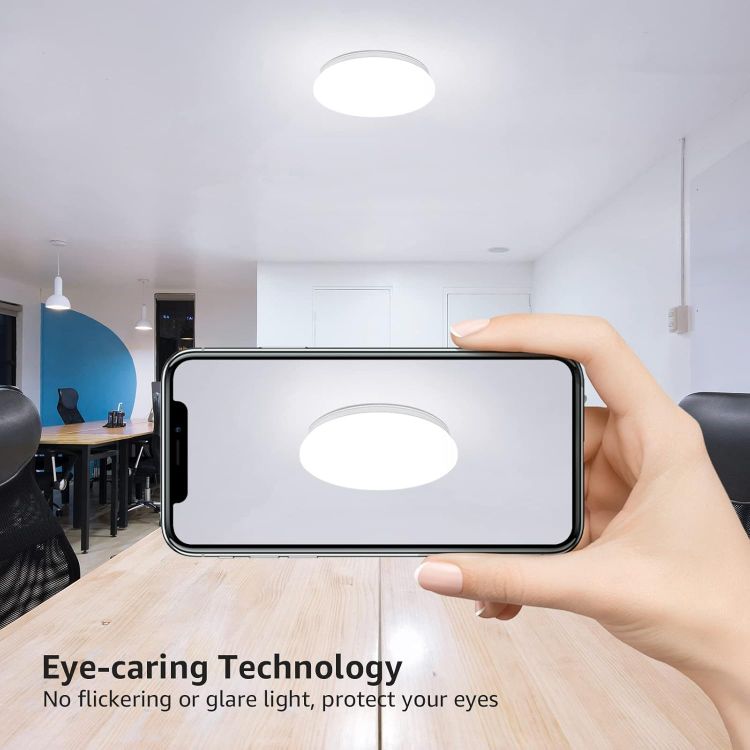 Flush mount LED ceiling lamp for kitchen and bedroom