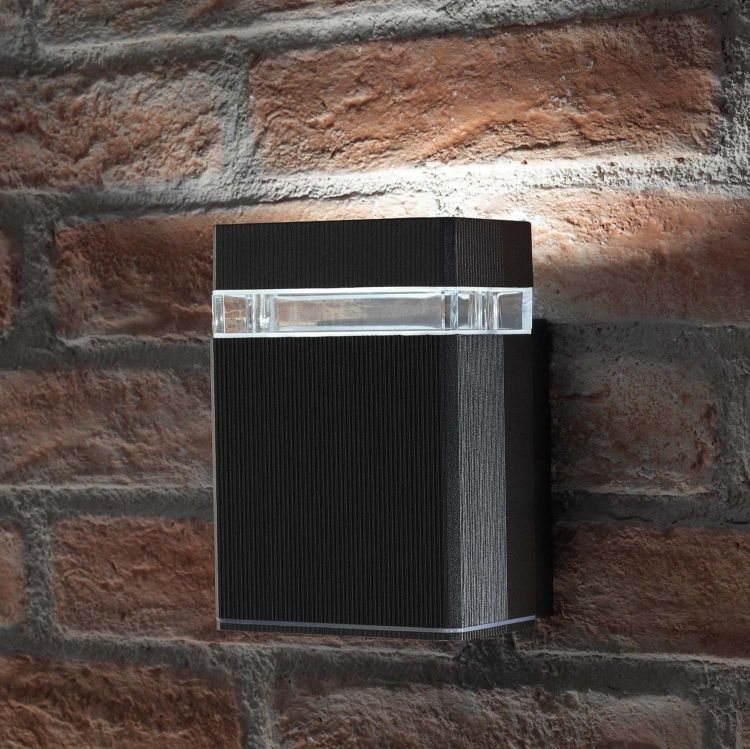 Picture of Clearance Sale – Square LED Up Down Wall Sconce Black E27 Waterproof Porch Light Indoor Outdoor