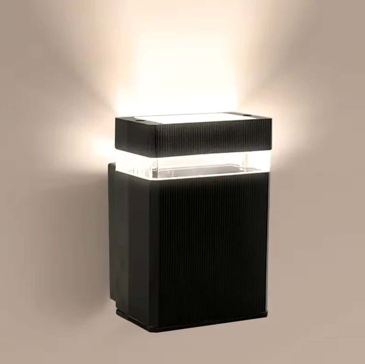 Picture of Clearance Sale – Square LED Up Down Wall Sconce Black E27 Waterproof Porch Light Indoor Outdoor