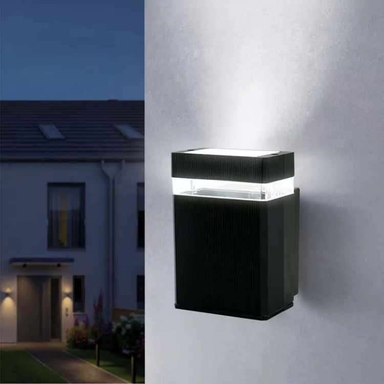 Picture of Clearance Sale – Square LED Up Down Wall Sconce Black E27 Waterproof Porch Light Indoor Outdoor