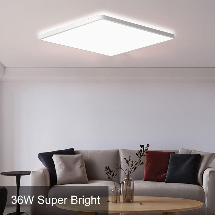 Flush mounted LED ceiling light 6000K daylight for kitchen