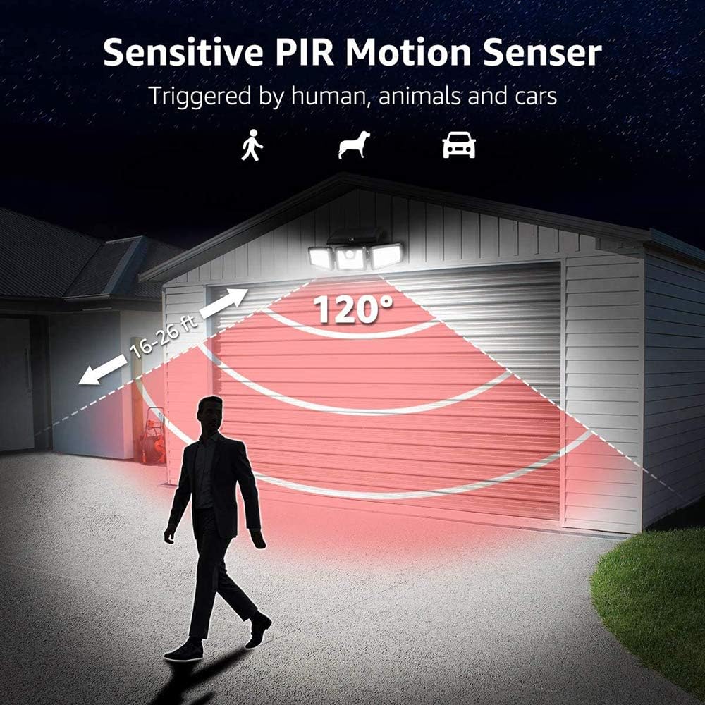 8 Pack Advanced 74 LED Solar Security Light – Adjustable Motion Sensor ...