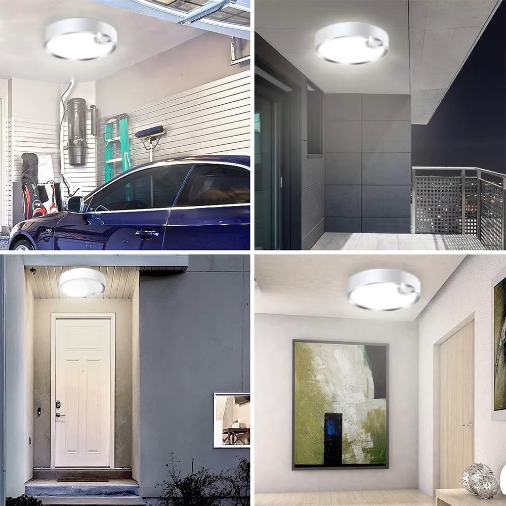 4 Pack Ultra-Bright LED Motion Sensor Ceiling Light – Battery Operated ...