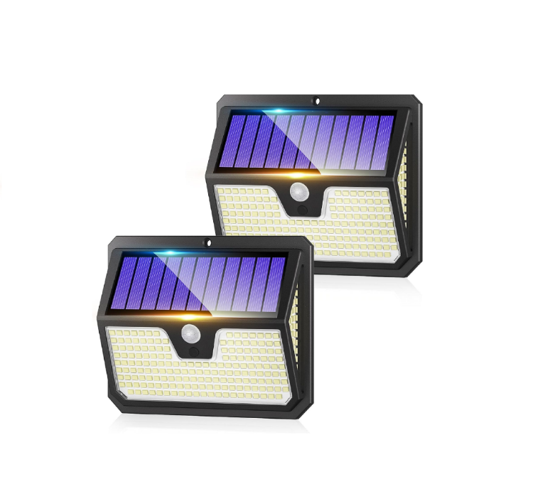 Picture of 238 LED Solar Wall Light – Motion Sensor, 270° Wide Angle, IP65 Waterproof, Outdoor Security Light