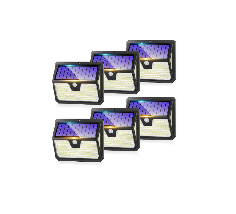 Picture of 238 LED Solar Wall Light – Motion Sensor, 270° Wide Angle, IP65 Waterproof, Outdoor Security Light