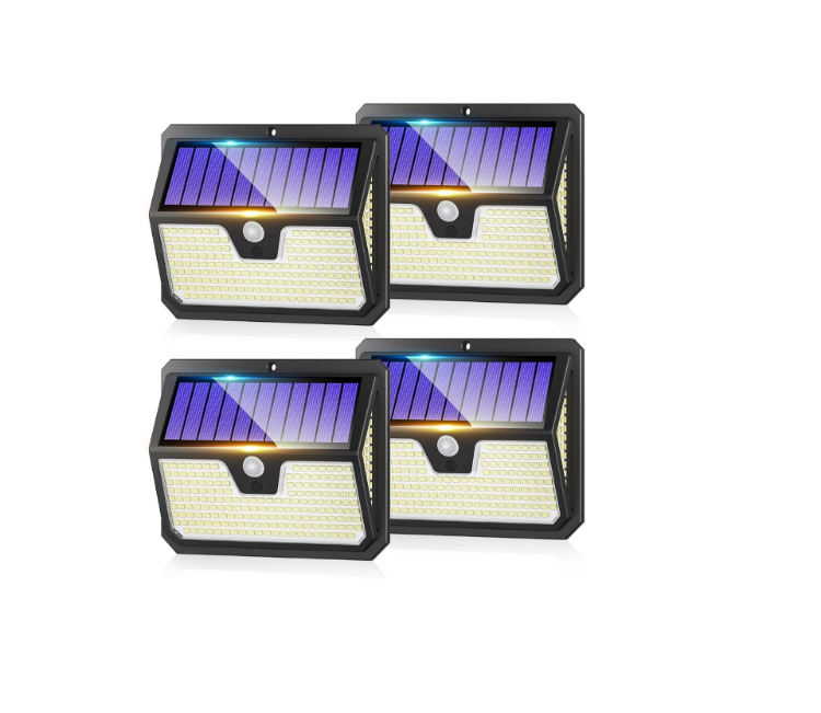 Picture of 238 LED Solar Wall Light – Motion Sensor, 270° Wide Angle, IP65 Waterproof, Outdoor Security Light