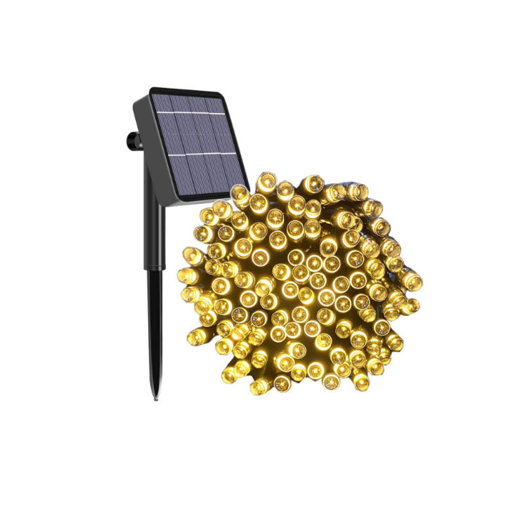 65ft solar powered fairy string lights with 200 micro LEDs