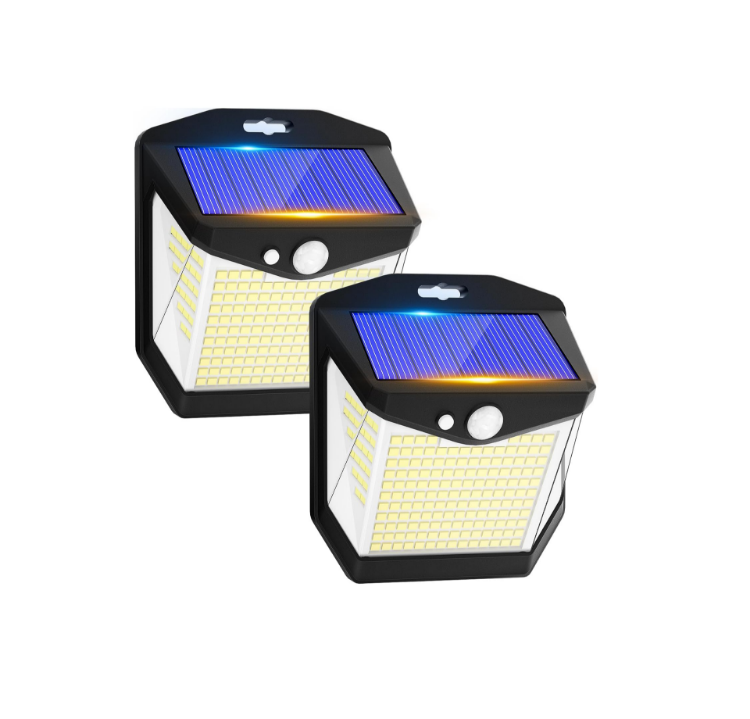 Picture of 238 LED Solar Wall Light – PIR Motion Sensor, IP65 Waterproof, 270° Wide Angle