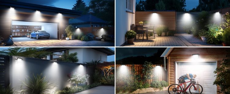 Outdoor PIR Motion Sensor LED Flood Light 50W with Remote – Waterproof Security Lighting