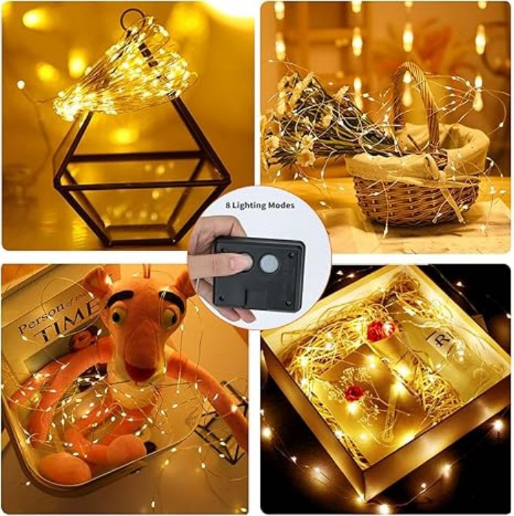 Picture of 50 LED Solar Fairy Light – IP65 Waterproof, 8 Lighting Modes, Decorative String Light, 2 Pack