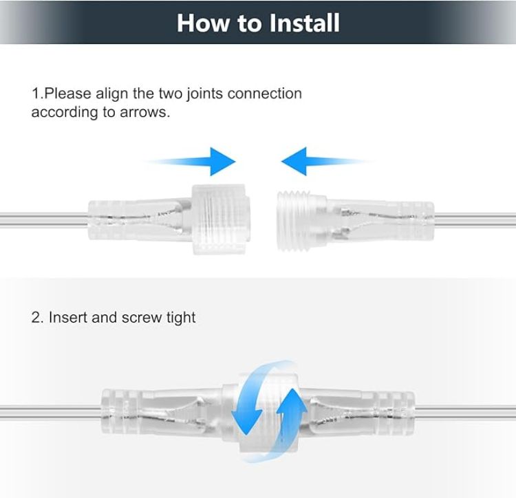 Picture of 10M 2-Pin Light Extension Cable – IP65 Waterproof, Outdoor & Indoor LED Light Connector