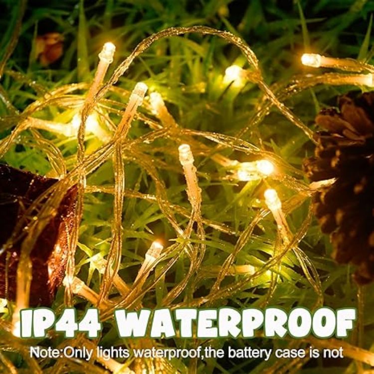 Picture of 3M 30-LED Battery-Operated Fairy Lights – Waterproof with Timer for Indoor & Outdoor Decor Warm White