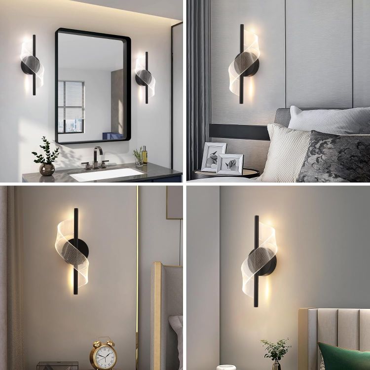 Stylish LED Wall Lamp – Spiral Design for Bedroom, Bathroom & Corridor
