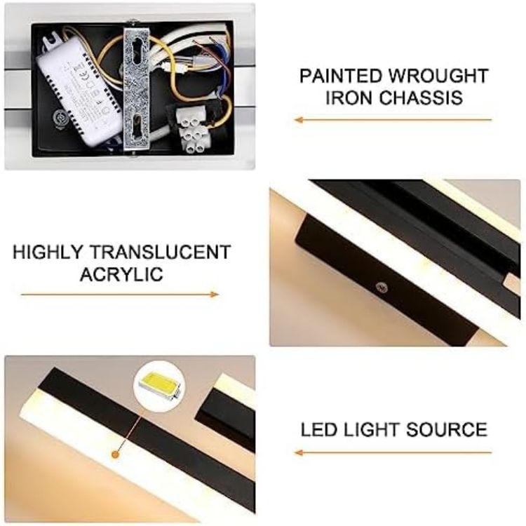 Sleek Wall-Mounted LED Light for Bedroom, Living Room & Hallway
