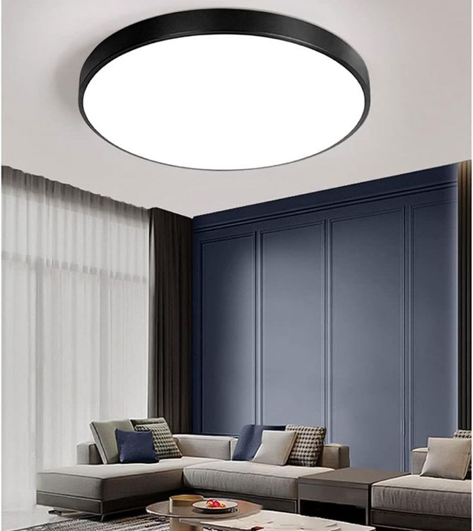 High-Lumen LED Round Ceiling Light – Warm, Cool & Daylight Options