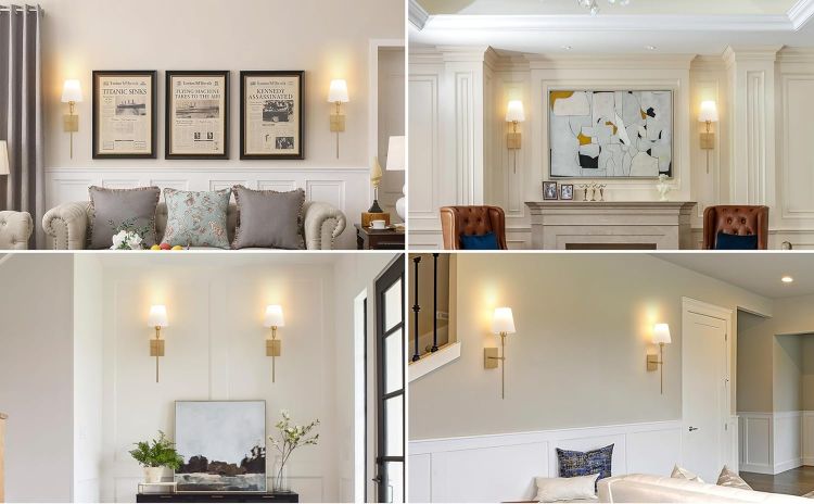 Dimmable LED wall sconce for hallways, closets, bathrooms and decorative lighting