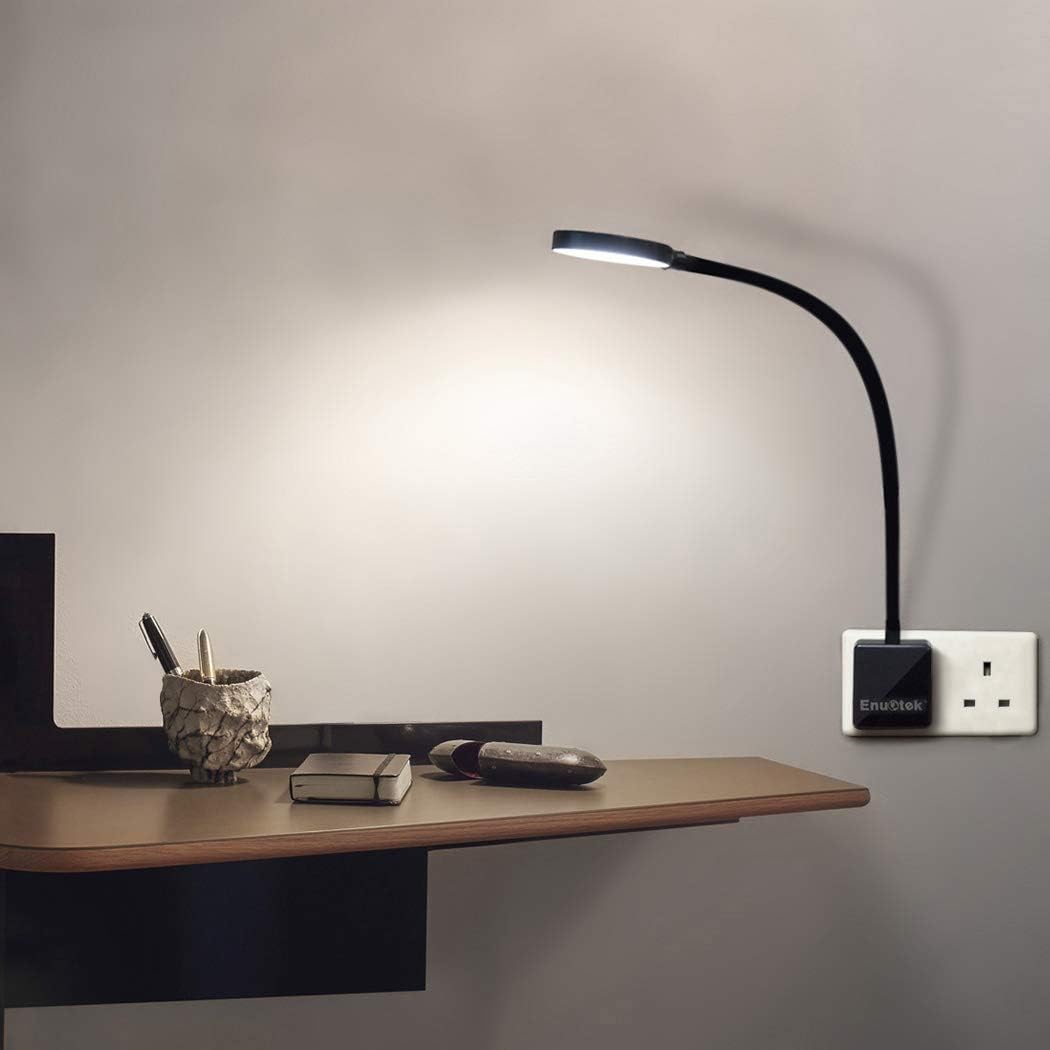 Dimmable Plug-In Wall Light – 4W LED, 350Lm, Flexible Reading Lamp, 4000K