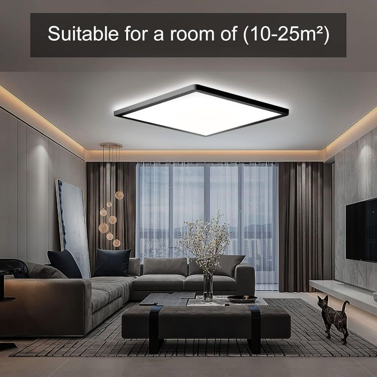 Picture of LED Ceiling Light,48W  100W Equivalent,6000K Cool White,Waterproof IP54,Flush Mount, Square Modern Ceiling