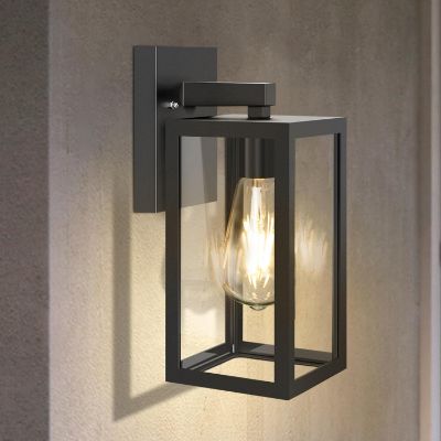 Show details for Waterproof Outdoor Wall Light – Mains Powered 100W E27 Black Sconce, Durable & Weather-Resistant for Garden, Patio, Porch, and Exterior Walls Picture of Waterproof Outdoor Wall Light – Mains Powered 100W E27 Black Sconce, Durable & Weather-Resistant for Garden, Patio, Porch, and Exterior Walls