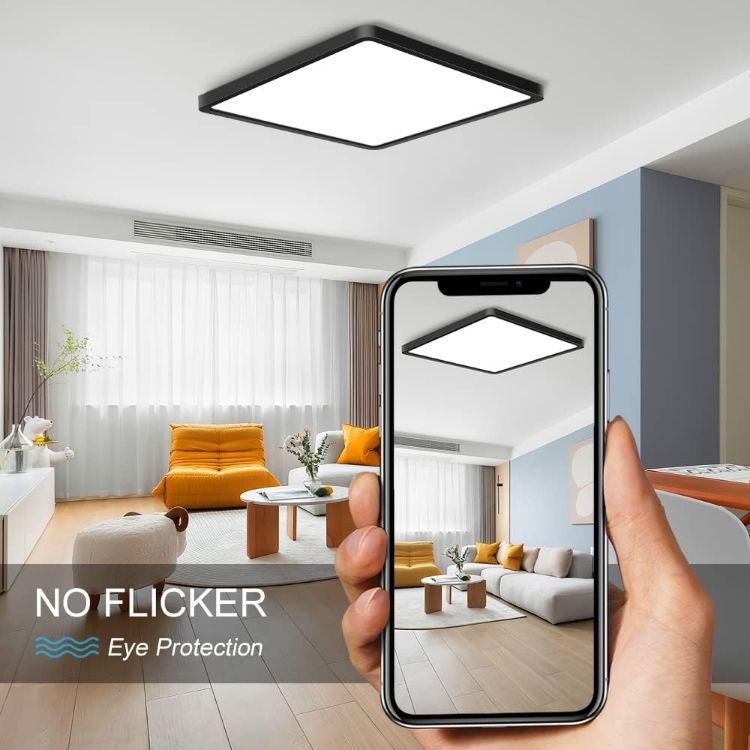 Modern Square LED Ceiling Lamp – Adjustable Colour Temperature