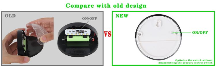 Picture of Outdoor Fence Solar Lights  – Decorative Solar Lights, IP65 Waterproof, Wireless Wall Lights, Warm White (4 Pack)