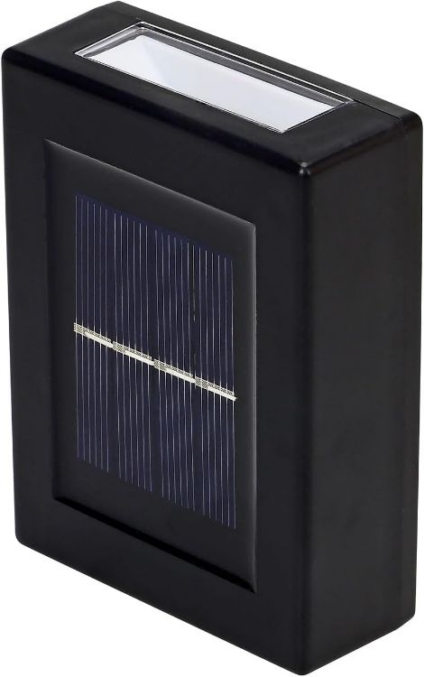 Picture of Up Down LED Solar Wall Light - IP65 Waterproof, Warm White Glow, Dual Beam, 4 Pack