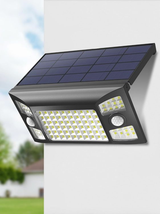 Picture of Outdoor Security Solar Wall Light - Motion Sensor, 270° Wide Angle, IP65 Waterproof