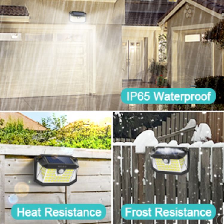 Picture of 188 LED Solar Wall Light – Motion Sensor, IP65 Waterproof, Outdoor Security Light, 2 Pack
