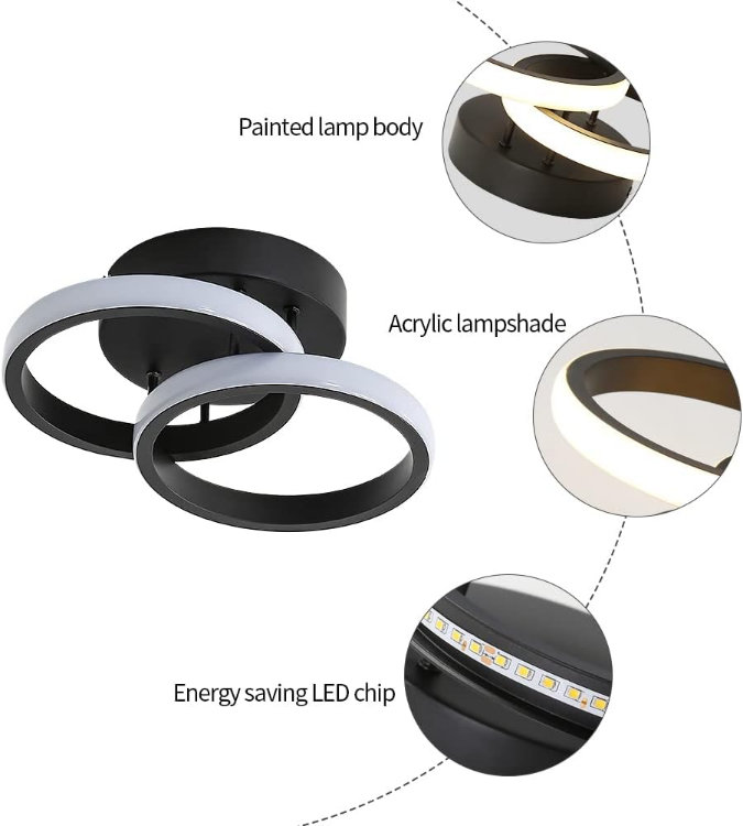 Picture of New LED 3-Color Dimmable Ceiling Light for Bedroom & Living Room – Modern UK Design