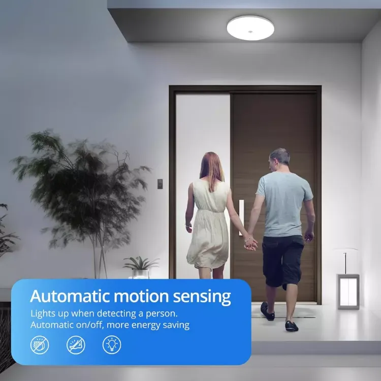 Waterproof Motion Sensor LED Ceiling Light for Hallways