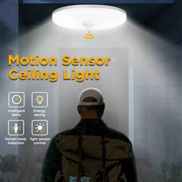 Dustproof LED Ceiling Panel Light with Smart Sensor