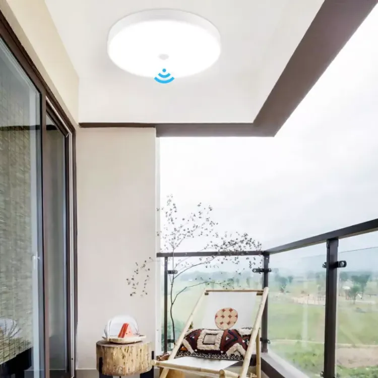 White LED Ceiling Light with Motion Detection Technology