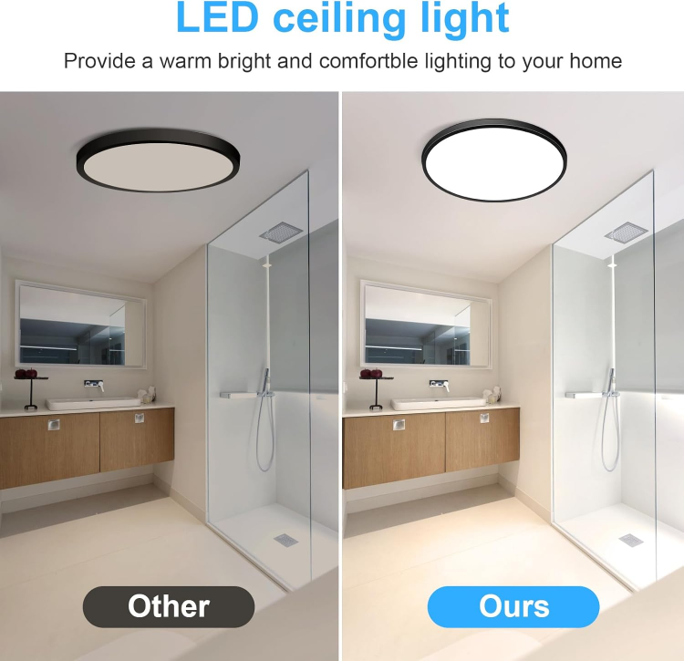 Minimalist 24W LED Ceiling Light for Bathroom, Kitchen & Bedroom