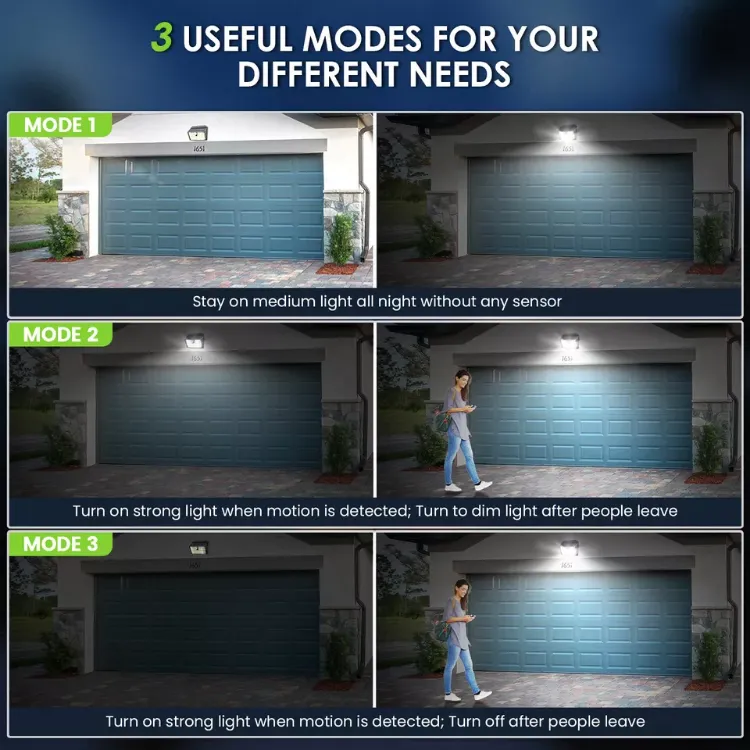 Picture of 126 LED Solar Wall Light - PIR Motion Sensor, IP65 Waterproof, Outdoor Security Light, Weather Resistant