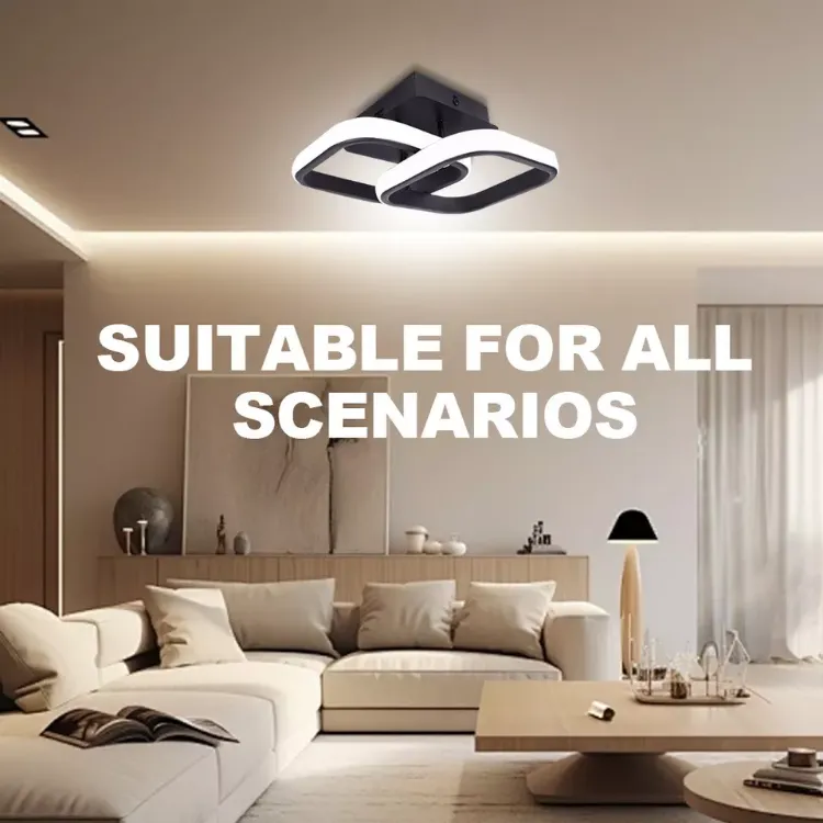 Cool white LED ceiling light for hallway and corridors