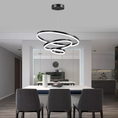 Show details for Modern LED Ring Pendant Light Adjustable Chic Ceiling Lamp for Stylish Home Décor Picture of Modern LED Ring Pendant Light Adjustable Chic Ceiling Lamp for Stylish Home Décor