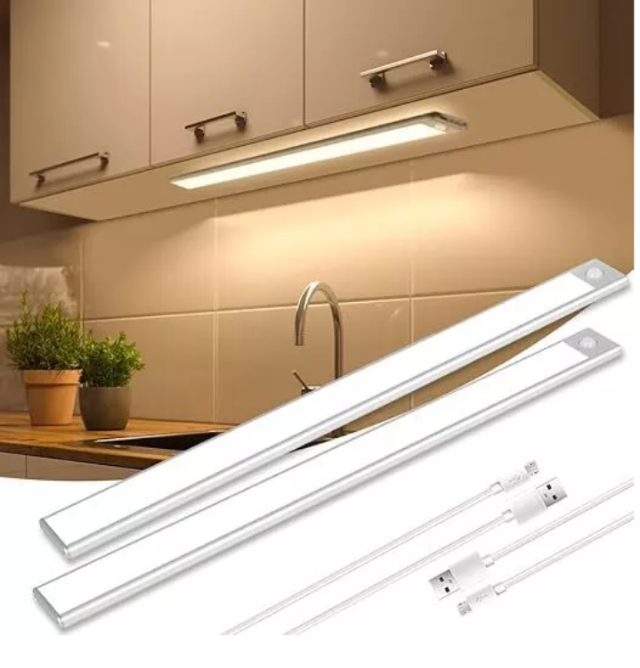 Picture of 40cm LED Under Cabinet Light  USB Rechargeable & Wireless Kitchen Lighting  Motion Sensor & Energy Efficient