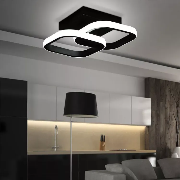 Switch-Controlled Modern LED Ceiling Light for Hallway & Stairway