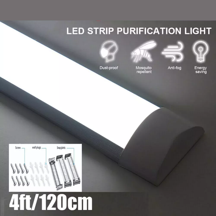 Picture of 4FT LED Batten Tube Lights Ultra-Bright Daylight Ceiling Fixtures for Office, Shop & Garage