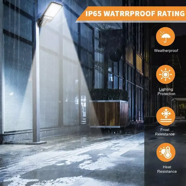 Weather-Resistant Garden and Walkway Solar Light with PIR Sensor