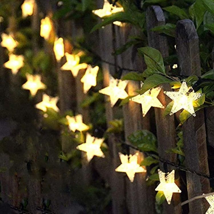 Picture of 50 LED Star Fairy Light - Solar Powered, IP65 Waterproof, 8 Modes, Rechargeable Battery, String Light