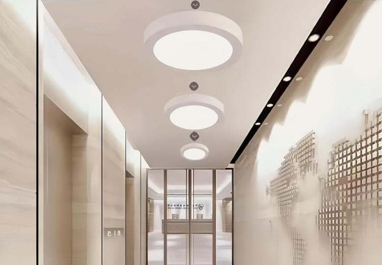 Modern 24W round ceiling light for kitchen, office, and utility room