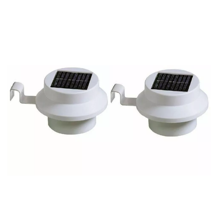 Picture of LED Solar Powered Gutter Light - Rechargeable Battery, IP65 Waterproof, Stainless Steel