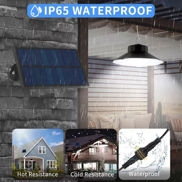 Picture of LED Pendant Solar Light - Hanging Outdoor Light, Remote Control, IP65 Waterproof, Motion Sensor